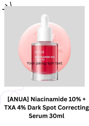 [ANUA] Niacinamide 10% + TXA 4% Dark Spot Correcting Serum 30ml