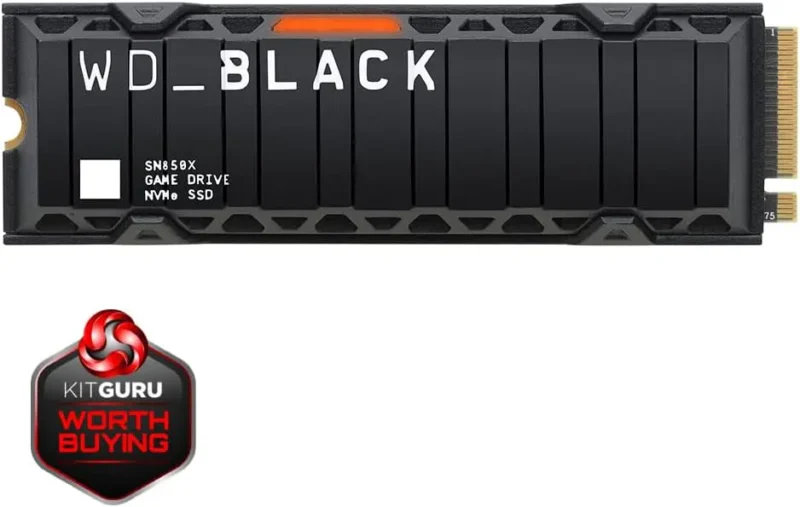 WD BLACK SN850X NVMe SSD with Heatsink