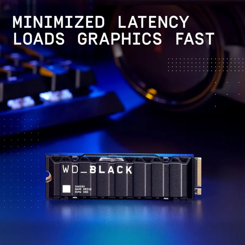 WD BLACK SN850X NVMe SSD with Heatsink