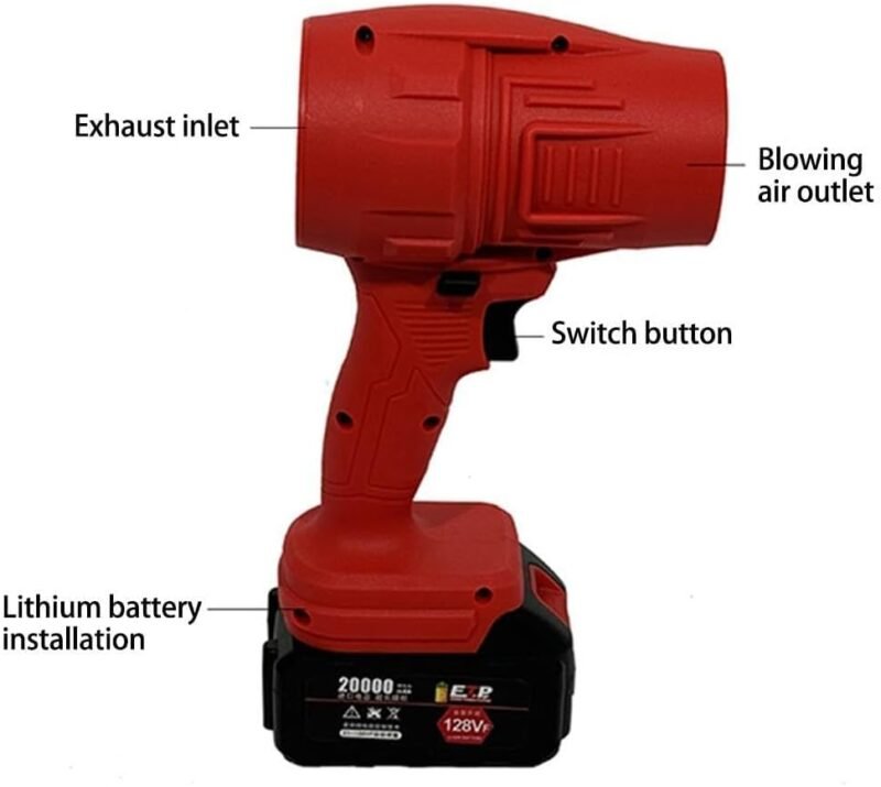 🌪️ VIOLENT FAN F018 – High-Speed Cordless Blower Fanv - Image 5