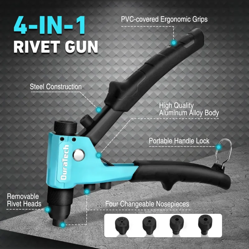 🔧 Heavy Duty Handheld Rivet Gun Kit