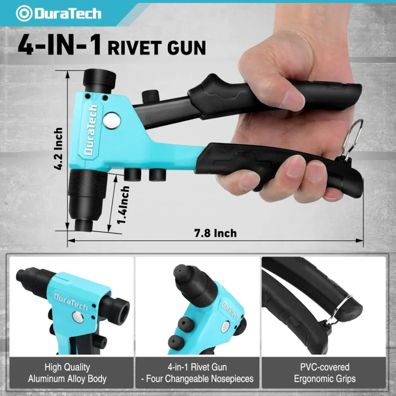 🔧 Heavy Duty Handheld Rivet Gun Kit