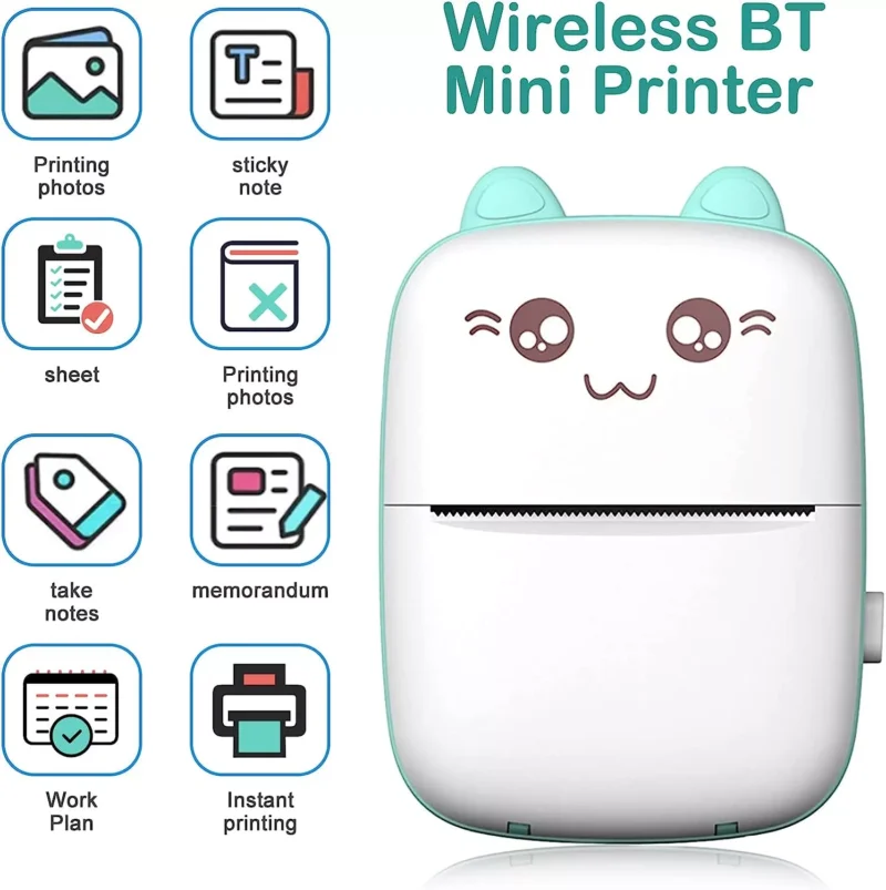 🖨️ BT Instant Printing Portable Mini Printer