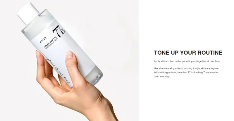 🌿 [ANUA] Heartleaf 77% Soothing Toner – 250ml