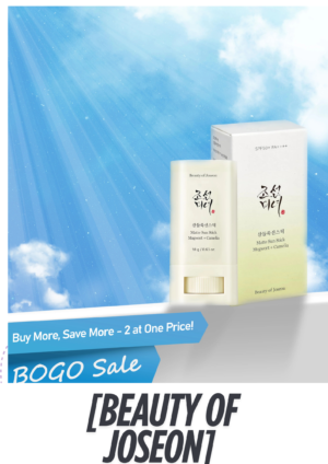 [BEAUTY OF JOSEON] Matte Sun Stick Mugwort + Camelia SPF50+ PA+++ 18g 2pc BOGO Set