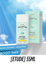 ETUDE Sunprise Mild Airy Finish SPF50+ PA++++ – 55ml (2pc BOGO Set)