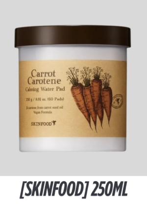 SKINFOOD Carrot Carotene Calming Water Pad – 250g (60 Pads)