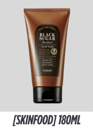 SKINFOOD] Black Sugar Perfect Scrub Foam – 180ml