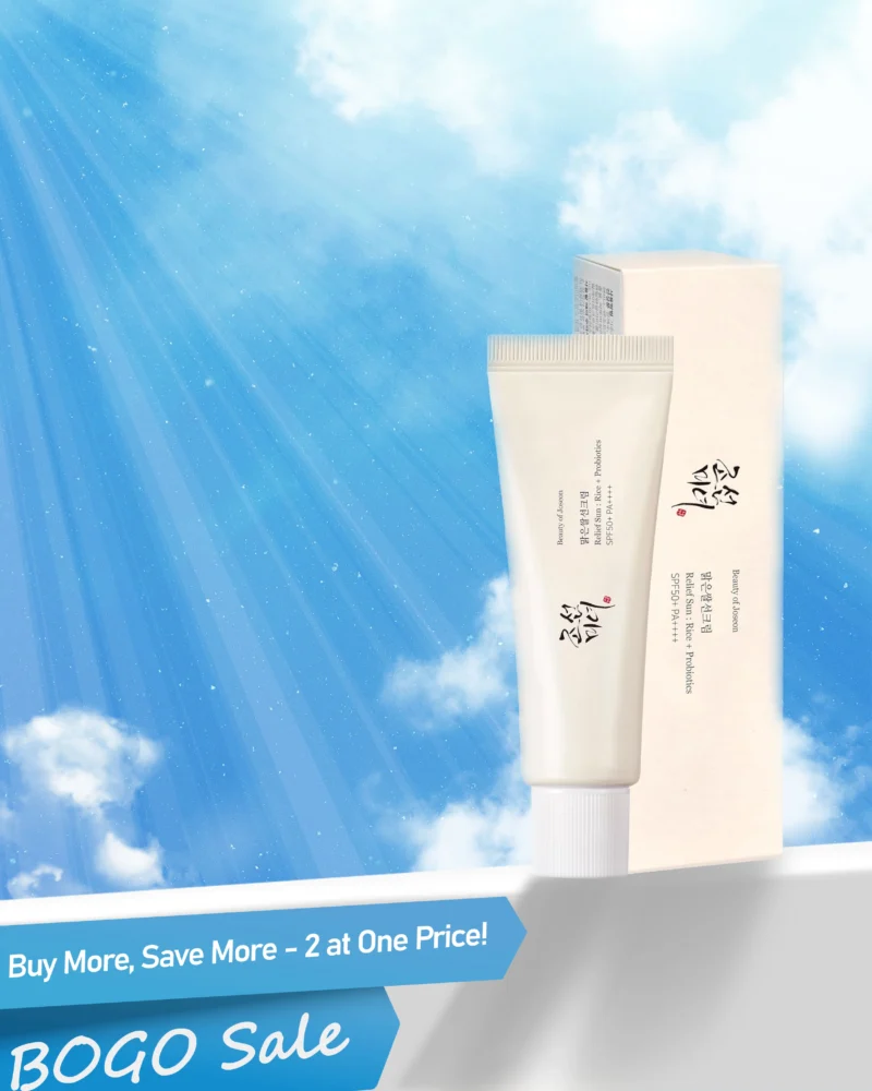 🌞 [BEAUTY OF JOSEON] Relief Sun: Rice + Probiotics (SPF50+ PA++++) – 50ml × 2pcs (BOGO Set)