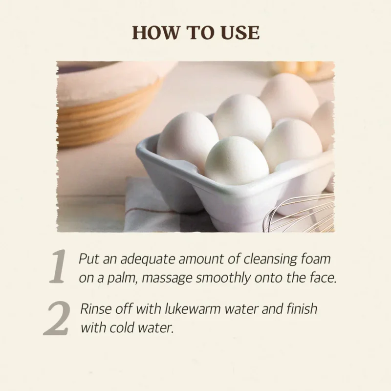 [SKINFOOD] Egg White Perfect Pore Cleansing Foam 150ml [Renewal] - Image 6