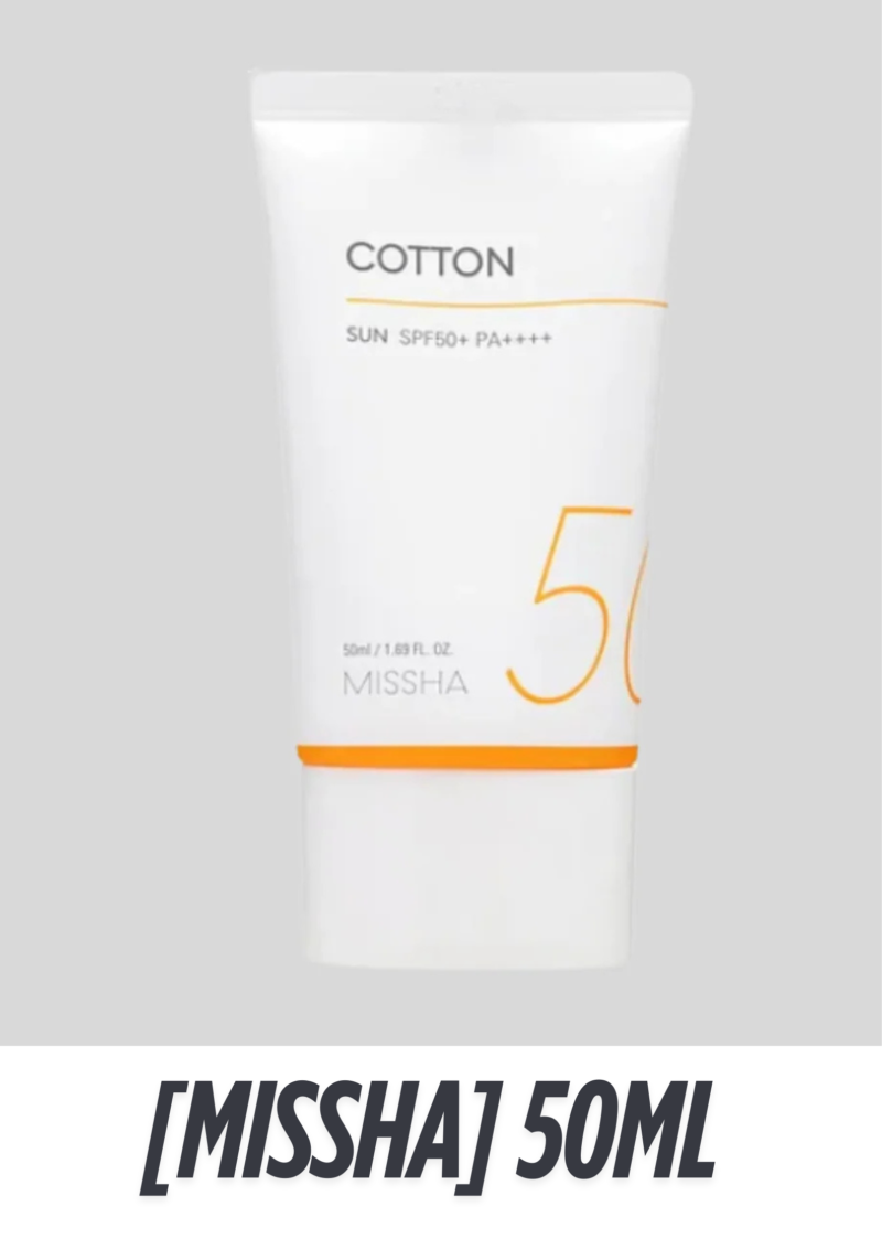 [MISSHA] All Around Safe Block Cotton Sun Cream SPF50+/PA++++ – 50ml